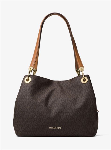 michael kors tas raven|Raven Logo Shoulder Bag .